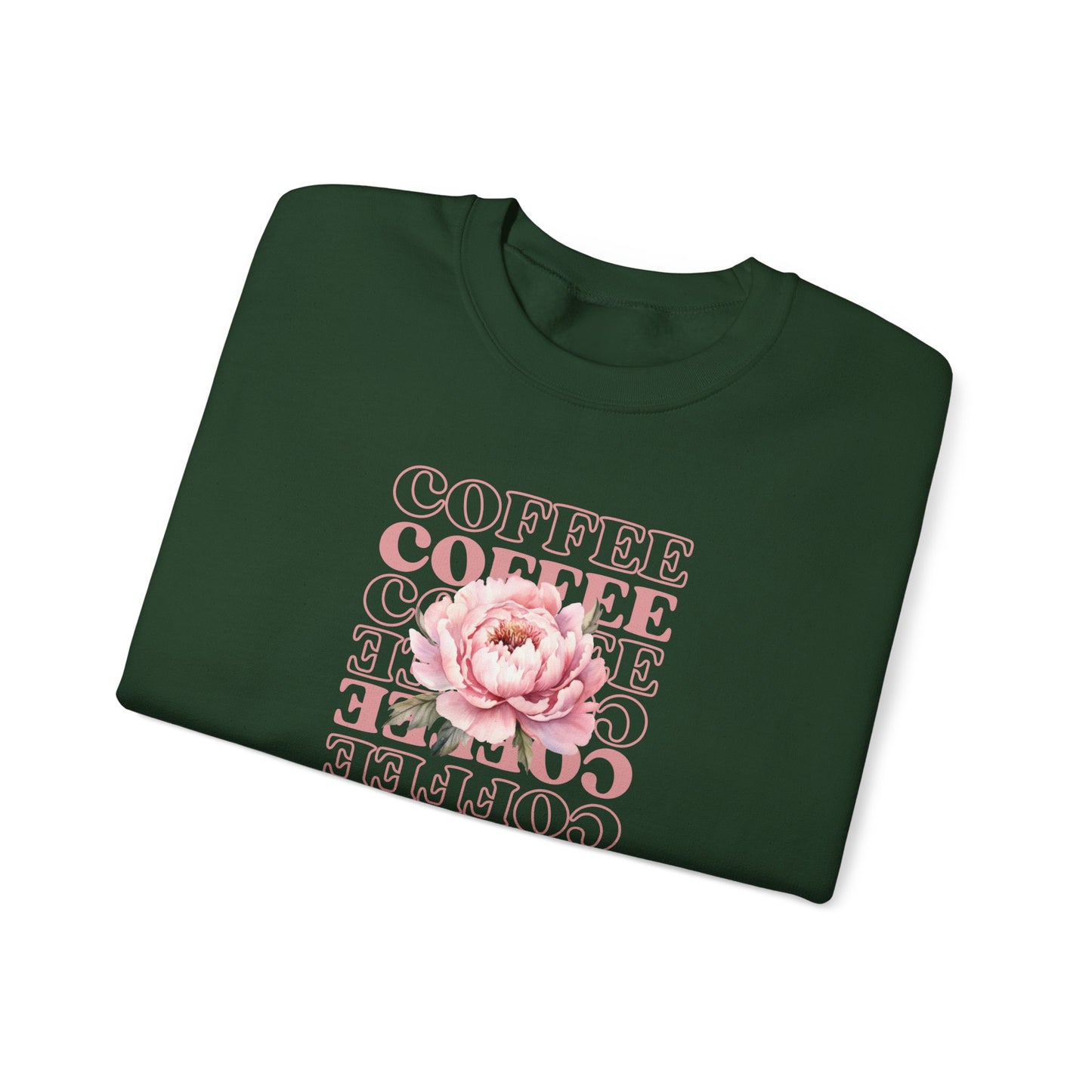 Repeating Coffee Flower Crewneck