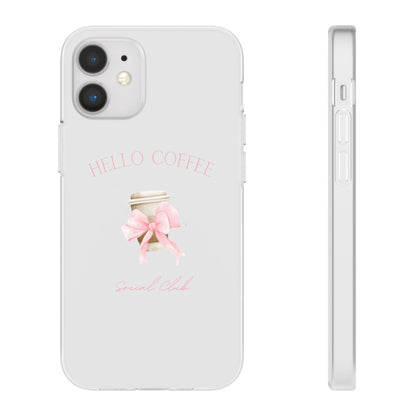 Hello Coffee Bows Flexi Case