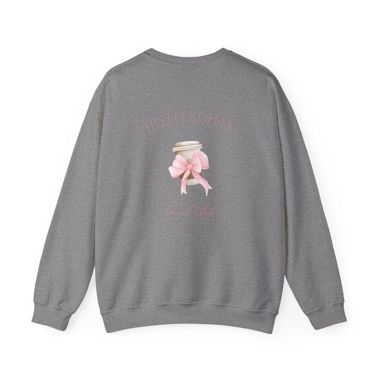 Hello Coffee Bows Crewneck