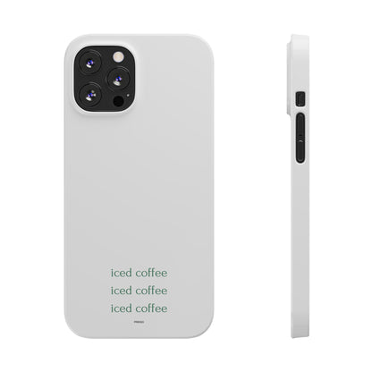 Iced Coffee Slim Phone Case