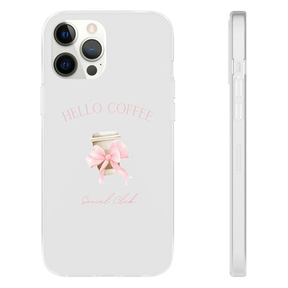 Hello Coffee Bows Flexi Case