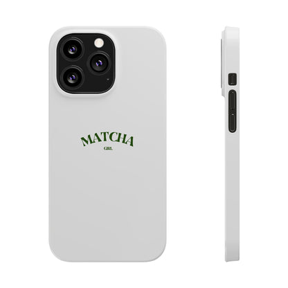 Matcha Girl Slim Phone Case