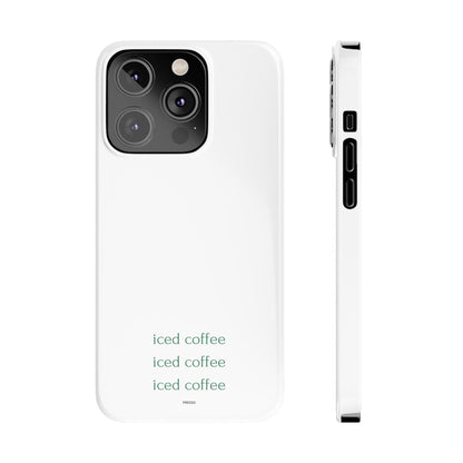 Iced Coffee Slim Phone Case