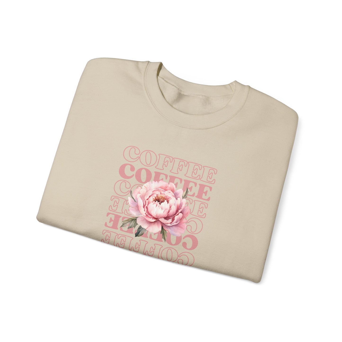 Repeating Coffee Flower Crewneck