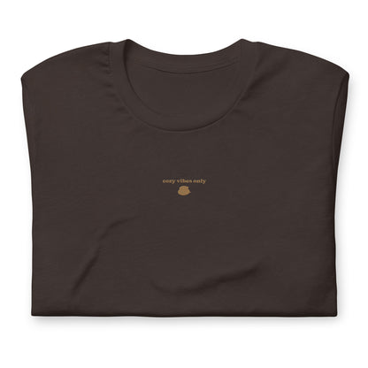 Embroidered Cozy Coffee Vibes Tee