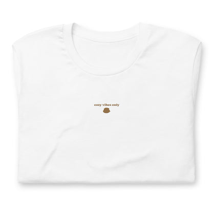 Embroidered Cozy Coffee Vibes Tee